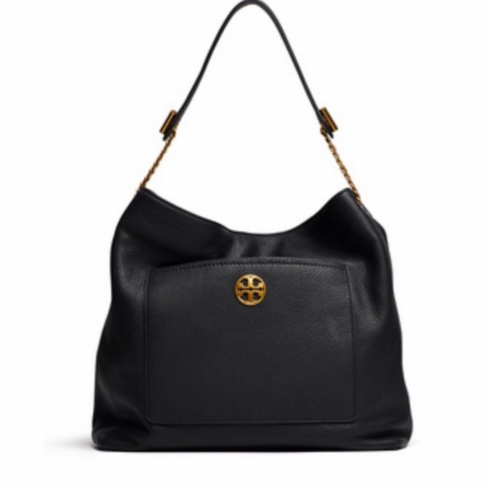 Tory Burch Black Chelsea Chain Hobo